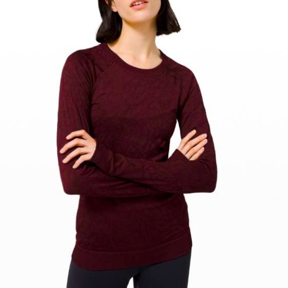 Lululemon Rest Less Pullover Sweater - garnet